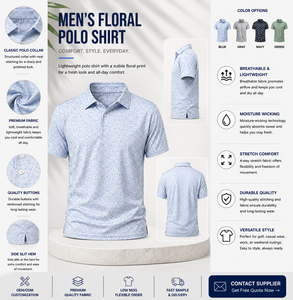 Camiseta Polo Personalizada de Golf para Hombre 2026, Impresión Completa, Venta al Por Mayor, Transpirable, de Secado Rápido, Garantía de Calidad - Product Image 6