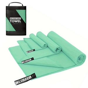 Serviette de camping en microfibre absorbante et à séchage rapide pour le voyage, le sport, la randonnée, la plage, avec logo personnalisé imprimé - Product Image 1