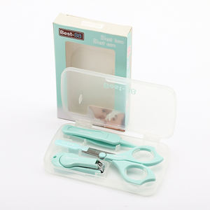 Juego de manicura 4 en 1 para el cuidado de las uñas del bebé incluye cortaúñas, tijera, pinza para la <span class=keywords><strong>nariz</strong></span>, muestra gratis, recortador de uñas infantil - Product Image 2