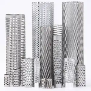 stainless steel metal perforated mesh filter tube