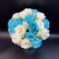 QSLH-T077 große Rose Bouquet für Hochzeit Braut Dekoration, Herzstück Blume für Hochzeit Bouquet, künstliche Hochzeit Florist