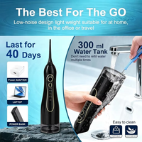 Eisler Wholesale OEM ODM 300ML Irrigateur dentaire électrique sans fil IPX7 pour le nettoyage des dents, Jet de nettoyage dentaire, Hydropulseur buccal portable
