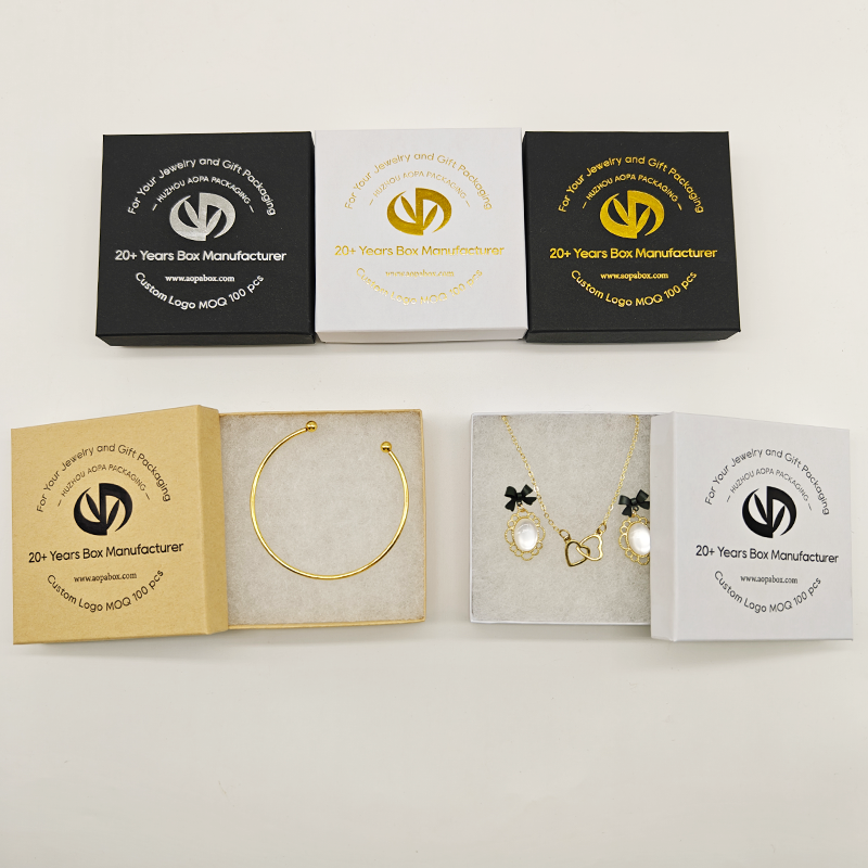 Luxury rigid box with custom logo and texture