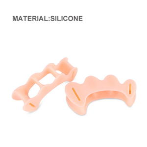 Orthèses médicales en silicone Gel Bunione séparateur de civière produit de soin des pieds à trois trous pour corriger les orteils <span class=keywords><strong>chaussette</strong></span> - Product Image 6