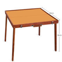Table de Mahjong pliable en bois massif portable |   Jeu de Mahjong américain de luxe moderne pour l'extérieur et les voyages