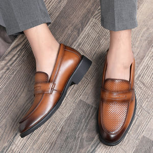 Mocasines de Diseño para Hombre, Zapatos de Vestir de Otoño, Zapatos de Cuero para Hombre con Cinturón, Zapatos Náuticos de Piel de Becerro de la Mejor Calidad - Product Image 4