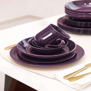 ชุดเครื่องครัวเซรามิกสีสันสดใสลายนูนขายดีประจำเดือนกันยายน ประกอบด้วยชามและจานรูปวงรี พร้อมชุดอุปกรณ์ทำอาหาร - Product Image 5