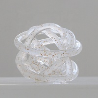 Décoration d'art en verre écologique en forme de boule nouée, design pop art moderne artisanal, décoration d'intérieur, cadeau pour un anniversaire ou un mariage