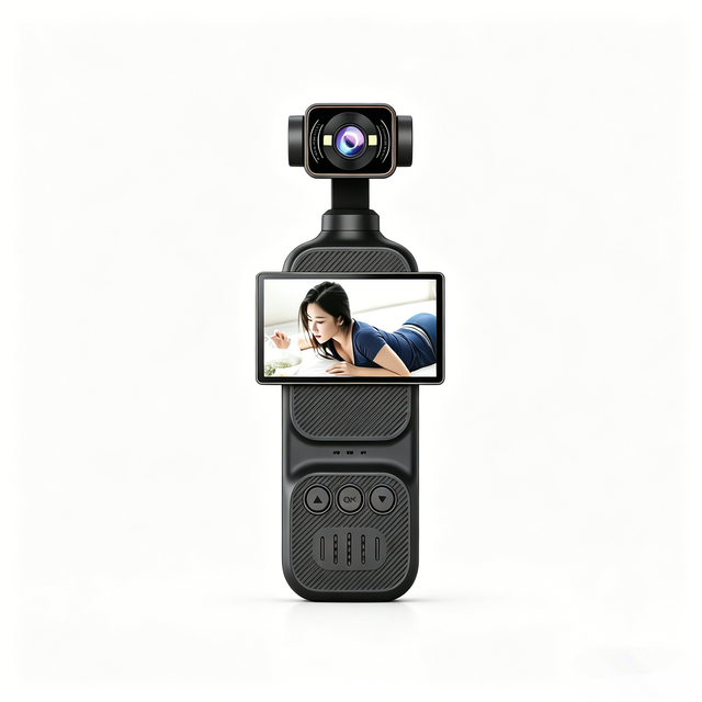 Portable WiFi 1080P Action Camera 180° Rotatable Lens with Flip Screen Auto Focus Long Battery Life Vlog Recorder