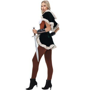 Costume de cosplay médiéval <span class=keywords><strong>viking</strong></span> pour adulte, ensemble complet, femmes, <span class=keywords><strong>Halloween</strong></span>, carnaval, costumes de fête - Product Image 4
