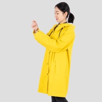 Veste coupe-vent imperméable et respirante en PU pour la randonnée, mode automne-hiver, longueur mi-longue