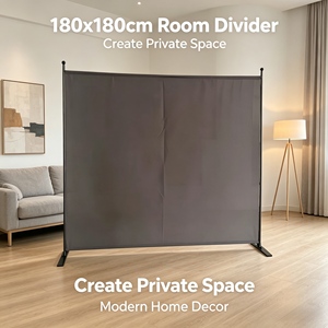 Cloison de séparation pliable économique de 180 cm de large, légère et portable, pour <span class=keywords><strong>bureau</strong></span> à domicile et usage commercial - Product Image 3