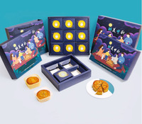 Emballages personnalisés de boîtes à gâteau en forme de lune, 4/6 tasses, emballage pour cadeaux de saint-valentin, vente en gros, livraison gratuite en chine