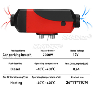 Chauffage de voiture 12V 2KW 5KW pour chauffage diesel Webasto 2000W avec écran LCD + télécommande + silencieux pour camping-car, voiture, camion, bateau, motorhome - Product Image 2