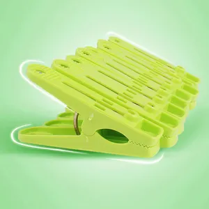 Hot Koop Kleurrijke Zware Opknoping Plastic Wasserette Clips Soft Grip Plastic Wasknijpers Wasknijpers Met Springs