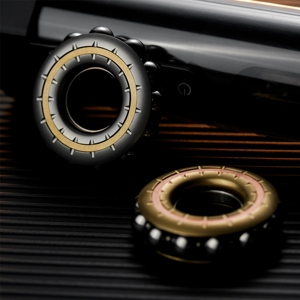 ของเล่นโลหะ EDC Cybertext Play Top Coin Decompression DJG Ring ลูกปัดกลไก ฟิดเจ็ตสปินเนอร์ สำหรับ EDC - Product Image 3