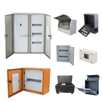 Boîtier de distribution électrique étanche en aluminium pour disjoncteurs, fabrication de tôlerie pour borne de distribution souterraine, utilisation extérieure, finition oxydée