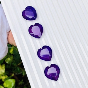 พลอยแซฟไฟร์สีฟ้าธรรมชาติรูปหัวใจอัญมณีจากอัฟกานิสถานกำเนิดหินหลวมสำหรับจี้ผลิตภัณฑ์จำนวนมาก - Product Image 3