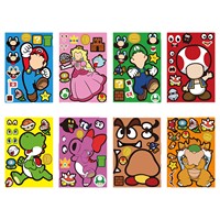 Buat Stiker Wajah 16 Lembar Paket Super Bros Buat Stiker Sendiri untuk Dekorasi Pesta Anak-Anak Remaja