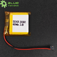 Batterie Li-Polymère Haute Tension Personnalisée 3.8V 400mAh 1.52Wh, Charge Maximale 4.35V, Fabrication OEM/ODM