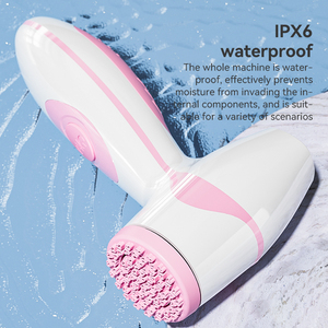 Spazzola Elettrica Rotante in Silicone per Pulizia Viso <span class=keywords><strong>con</strong></span> Tecnologia a Ioni Negativi per Pulizia Profonda dei Pori e Impermeabile - Product Image 5