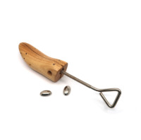 Embauchoir pour chaussures à talon haut en métal, 1 voie, écarteur de chaussures, en bois de hêtre poli, lot de pièces, SS01G