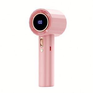 Ventilador de Mano de Alta Velocidad X418 de 100 Velocidades, Mini Ventilador USB Portátil Recargable con Turbina, Ventilador Pequeño con Pantalla Digital, Ventilador de Escritorio GS5 - Product Image 1