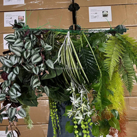 S fleur suspendu plafond mariage événement Restaurant Hall toit pièce maîtresse décor Floral fleur artificielle vert vigne panneau à vendre