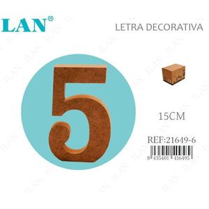 Numero Decorativo LAN 5 15Cm Per Decorazione Casa - Product Image 1