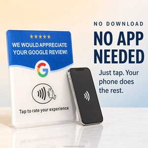 Etiquetas Acrílicas NFC con Reseñas de Google en Alemán. Haz clic para calificar y se enviarán inmediatamente. - Product Image 5