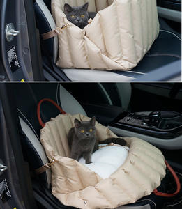 Lit pour chien et siège surélevé de <span class=keywords><strong>voiture</strong></span> portable multifonctionnel réglable personnalisé <span class=keywords><strong>en</strong></span> polyester, transporteur de sécurité pour animaux de compagnie pour chiens et <span class=keywords><strong>chats</strong></span> - Product Image 6