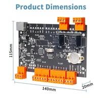 Système de contrôle d'accès cloud Web TCP/IP pour 2 portes avec alimentation et boîtier métallique en fer noir, prise en charge OEM ODM