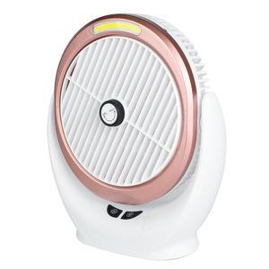 Ventilador de escritorio recargable por USB, miniventilador de mesa portátil de 5W con luz COB y batería 18650 para el hogar y la oficina - Product Image 4