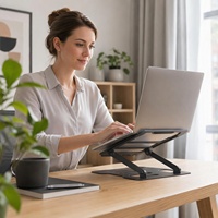 Support portable pliable en métal pour ordinateur portable et tablette, avec dissipation efficace de la chaleur