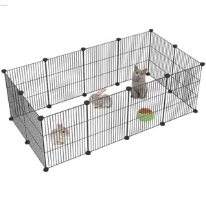 <span class=keywords><strong>Corral</strong></span> Metálico para Mascotas, Valla DIY con Puerta para Cachorros - Product Image 3