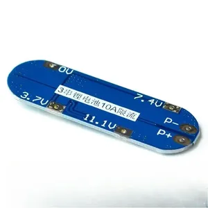 10 pièces Carte de protection de batterie au lithium 3S 111V 12V 126V avec protection contre la surcharge, la décharge excessive et les courts-circuits, limite de courant 10A BMS - Product Image 4