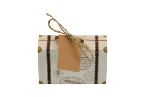 Vintage vali hộp du lịch xách tay hộp quà tặng nhỏ Kraft hộp giấy cho đám cưới lưu trữ - Product Image 5