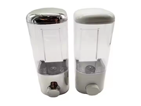 Distributeur de savon liquide automatique à main en plastique ABS chromé de 450ml