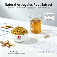 Extrait de racine d'astragale 20:1, extrait végétal naturel en poudre fine, certifié GMP ISO, approvisionnement en vrac, OEM pour la santé à base de plantes