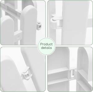 Clôture en plastique blanc 4 pièces 20 pouces Bordure de jardin décorative pour pelouse Patio Cour Utilisation intérieure et extérieure - Product Image 4