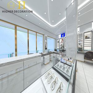 Présentoir à montures optiques de qualité supérieure Compteur mobile personnalisé avec système de verrouillage pour la conception de magasins de lunettes - Product Image 3