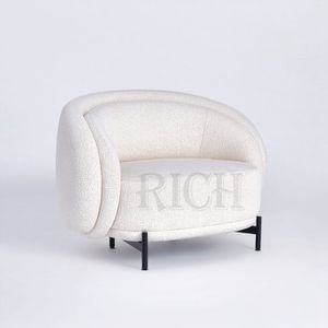 Layered Back <strong>Small</strong> <strong>Occasional</strong> Accent <strong>Chairs</strong> Furniture Modern Italian White Armchair Mid century Live Room <strong>Chair</strong> - Product Image 1