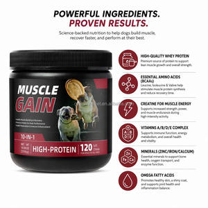 Suplemento 10 en 1 para Ganancia Muscular en Perros, Masticables Blandos con Alto Contenido de Proteínas, Aumentador de Peso, Constructor Muscular para Todas las Razas, Aminoácidos, Pollo, 120 Unidades - Product Image 5