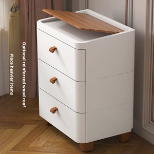 ShenYu 50 Inch <strong>Storage</strong> Cabinet <strong>Narrow</strong> Slim Rolling Plastic <strong>Drawers</strong> Friendly for Living Room and Bedroom - Product Image 2