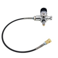 Paintball PCP Air HPA Réservoir Valve De Gonflage Station De Remplissage Recharge Adaptateur avec 400bar/6000psi Jauge 5/8-18UNF