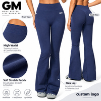 Nouvel Arrivage GM – Pantalon de Fitness Évasé Sans Coutures Taille Haute Effet Ventre Plat Extensible Rehausseur de Fesses pour Femme – Idéal Gym, Entraînement, Yoga et Activités Sportives