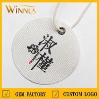 Impression de logo personnalisé vêtements tissu tissu balançoire billet vêtement coton étiquette volante parfum écologique toile étiquette volante pour vêtements