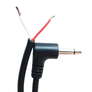 Câble Audio personnalisé 3.5 MM TS TRS TRRS Jack Plug to Pigtail Open end nu wire
