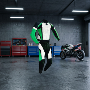 Custom Men's Breathable Motorcycle Leather Biker Racing Suit High Quality Stitching Rubber Logo Embroidery Printing Full Sleeve - Product Image 3