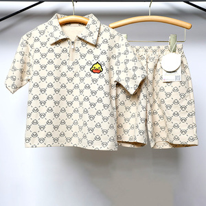 Packs de polos pour enfants Lucky Sprout en gros – <span class=keywords><strong>T</strong></span>-shirts à manches courtes pour bébés garçons, collection é<span class=keywords><strong>t</strong></span>é 2025, polos imprimés, ensembles de dessins animés pour bébés - Product Image 4